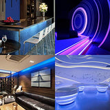 Blue Led Strip Lights Waterproof Battery Operated with Remote, 8 Modes, Dimmable