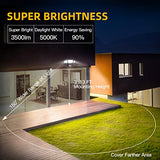 Amico 3 Head LED Security Lights Motion Sensor Outdoor Adjustable 40W, 3500LM