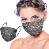 Bling Rhinestone Mask Chain Crystal Metal Masquerade Masks Ball Party Nightclub