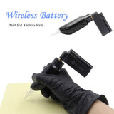 Tattoo Machine Pen Kit - Yuelong Rotary Tattoo Machine Gun with Wireless Tattoo Power Supply 20pcs Tattoo Needles Cartridge Black Tattoo Grip Tape Wrap Tattoo Gloves Tattoo Ink Caps for Tattoo Kits