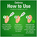 Debrox Earwax Removal Kit, Includes 0.5 oz Earwax Removal Drops and Ear Syringe Bulb