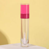 RONRONS 15 Pieces 8ml/0.27oz Round Lipstick Refillable Container with Ring Cosmetic Toiletry Empty Plastic Lip Gloss Tubes Lip Balm Bottle Lip Glaze Makeup Tool for DIY Sample Vials Liquid, Rose Red