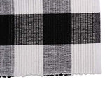 DII Buffalo Check Collection Classic Tabletop, Placemat Set, 13x19, Black & White 6 Count