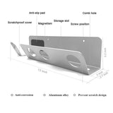 Buwico BUBM Wall Mount Holder for Dyson Supersonic Hair Dryer, Diffuser,Cable Plug and Two Nozzles, Aluminum Alloy,Easy Installation
