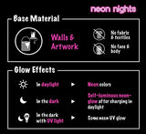 Premium Glow in the Dark Acrylic Paint Set by neon nights