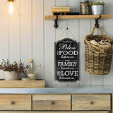 Bless Our Family Food Love Sign by Bigtime Signs - Heart Warming Quote - Strong PVC