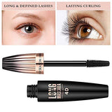 4D Fiber Lash Mascara Cream Extension (2 Pack) - Thicken & Lengthen, Long-Lasting Waterproof Voluminous Eyelashes, Smudge-proof, Natural & Non-Toxic