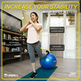 URBNFit Exercise Ball (Multiple Sizes) for Fitness, Stability, Balance & Yoga Ball