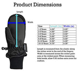 N'Ice Caps Kids Toddler and Baby Easy-On Wrap Waterproof Thinsulate Winter Mittens
