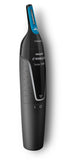 Philips Norelco Nose Hair Trimmer 3000, NT3000/49, Precision Groomer with 6 pieces for Nose, Ears and Eyebrows