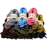 DELELE 2 Pair Rugged Wear Boot Laces Outdoor Hiking Shoelaces Round Rope