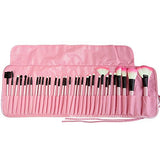 32pcs Makeup Brushes Set Professional Cosmetic Foundation Powder Eyeshadow Brush Kit with Bag (Pink)