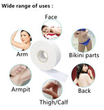 XICHEN 100Yards White large roll non-woven hair removal roll paper disposable beeswax hair removal special paper, underarm/hand/leg/bikini part Body Hair Removal