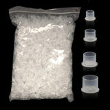 Tattoo Ink Caps - Yuelong 1000Pcs Disposable Microblading Makeup Tattoo Ink Cups With Base, Pigment Ink Caps Sizes 17mm Large for Tattoo Ink Tattoo Kits Tattoo Supplies (17MM-1000PCS)