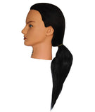 HairZtar Human Hair 20-21" Mannequin Head Hairdresser Training Head Manikin Cosmetology Doll Head (CORA) (CASEY)