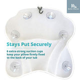 Luxurious Bath Pillow for Women & Men :: Ergonomic Bathtub Cushion for Neck, Head