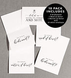 10 PK - Funny Will You Be My Bridesmaid Cards, Look At Me Getting All Married and Shit