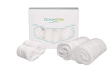 Natural Bamboo Muslin Face Washcloth Set - Luxurious soft Bamboo Face Towel Set(1 pack)