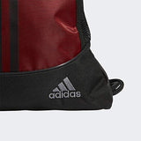 adidas Unisex Alliance II Sackpack, Active Maroon/Black Jersey/Black, ONE SIZE