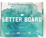 Felt Letter Board 10x10 (Black) | +685 PRE-Cut Letters +Stand +UPGRADED WOODEN