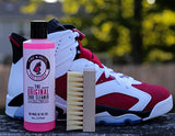 Pink Miracle Shoe Cleaner Kit 8 Oz. Bottle Fabric Cleaner for Leather, Whites