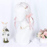 MCOSER 35cm Japan and South Korea Wig Air Bang Paragraph With Daily Harajuku White Color Lolita Wig