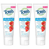 Tom's of Maine Natural Children's Fluoride-Free Toothpaste, Silly Strawberry, 5.1 oz. 3-Pack