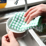 Bukache Kitchen Towels, Bulk Cotton Terry Dish Towels and Dish Cloths, Super Soft