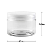 Pralb 18Pack 4oz(120ml) Clear Storage Favor Jars Clear Empty Wide-Mouth Plastic containers with Clear lids Travel Containers Jars Pots for Toiletry Makeup Cream Liquid DIY Slime Making