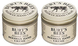 (2 Pack) - Burts Bees - Hand Creme Almond Milk Beeswax | 2 Ounce | 2 Pack Bundle