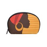 Portable Travel Makeup Bag Cosmetic Bag African American Woman Toiletry Bag Organizer Accessories Case, Tools Case for Women