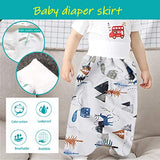 7-dreamland 2 Pieces Waterproof Diaper Skirt Shorts for Baby Boy and Girl,Breathable