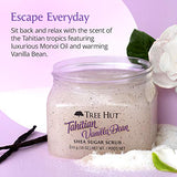 Tree Hut Tahitian Vanilla Bean Shea Sugar Scrub, 18oz, Ultra Hydrating and Exfoliating
