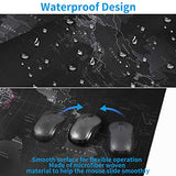 EFISH Large Gaming Mouse Map Pad,with Non-Slip Base,Waterproof and Foldable Pad