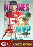 2020 PATRICK MAHOMES MVP Football Card - Limited Edition Custom Made Kansas