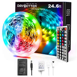 Daybetter 5050 RGB Infrared Remote Control Color Changing 24.6ft Led Strip Lights