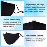 5 Pack Protective Covers with Carbon Filters,Washable Reusable Cloth Cotton Blend