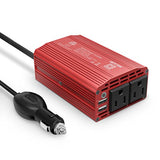 BESTEK 300W Power Inverter DC 12V to 110V AC Car Inverter with 4.2A Dual USB Car