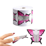 Fellibay Nail Forms Butterfly Nail Extension Forms for Nail Art DIY Tool Nail Tips Guide Sticker Extension Nail 300 Pcs