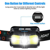 Headlamp Rechargeable, ALIPRET 1100 Lumen Super Bright Motion Sensor Head Lamp