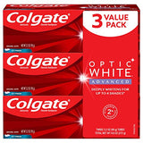 Colgate Optic White Advanced Teeth Whitening Toothpaste, 2% Hydrogen Peroxide