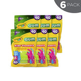 GUM - 10070942303108 Crayola Kids' Flossers, Grape, Fluoride Coated, Ages 3+