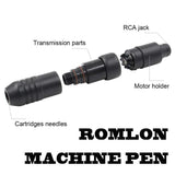 Romlon Tattoo Machine Pen - Rotary Tattoo Pen Tattoo Cartridge Pen Permanent Makeup Motor Pen Equipment for Tattoo Liner and Shader Supply Tattoo Gun Tattoo Power Tattoo Supplies