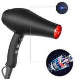 1875W Ionic Hair Dryer with Diffuser, Professional Powerful Fast Dry Blow Dryer with Concentrator Attachments, Adjustable 3 Heat & 2 Speed
