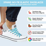 Xpand No Tie Shoelaces System with Elastic Laces - One Size Fits All Adult and Kids