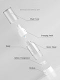 【US Stock】 1.7oz/50ml Clear Airless Pump Bottles Vacuum Dispensing Fine Mist Sprayer Refillable Liquid/Lotion Container, 48