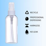 (36 PCS)3.4oz/ 100ml Plastic Clear Spray Bottles,Refillable Fine Mist Sprayer Bottles Makeup Cosmetic Atomizers Empty Small Spray Bottle Container for Essential Oils, Travel, Perfum,36PCS