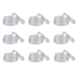 50PCS 20Gram /0.3oz Empty Clear Small Plastic Pot Jars Cosmetic Containers with Screw Lids Round Cosmetic Travel Pot Slime Storage Favor Jar Sample Container for Makeup Lotion Cream Beads eye shadow