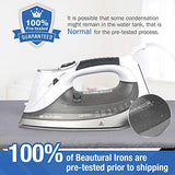 BEAUTURAL 1800-Watt Steam Iron with Digital LCD Screen, Double-Layer