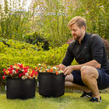 VIVOSUN 5-Pack 1 Gallon Grow Bags Heavy Duty Thickened Nonwoven Fabric Pots